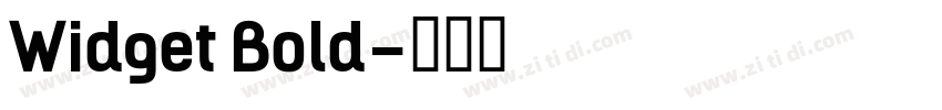 Widget Bold字体转换